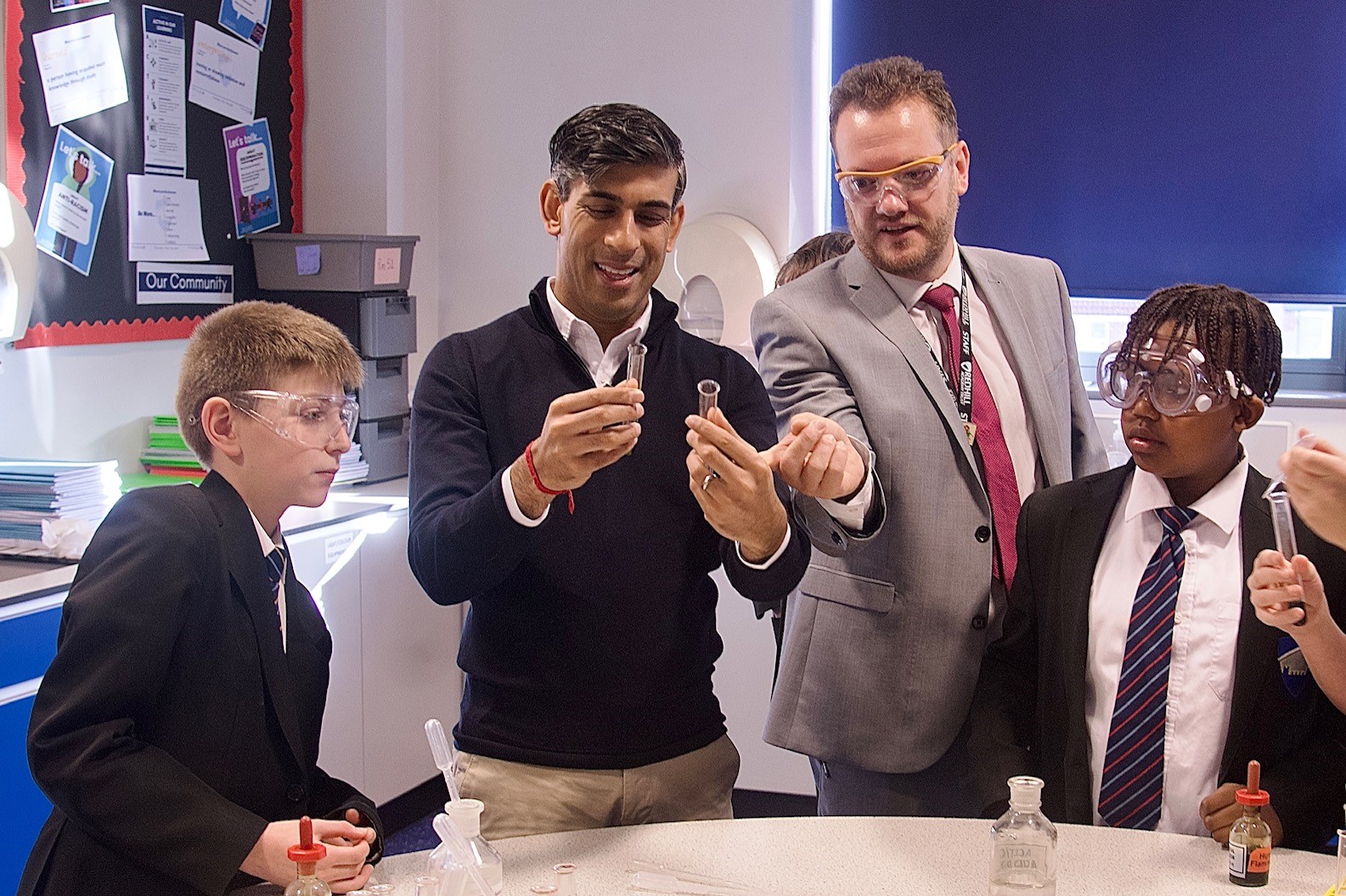 Prime Minister Rishi Sunak visits The Bolsover School 17.11.23