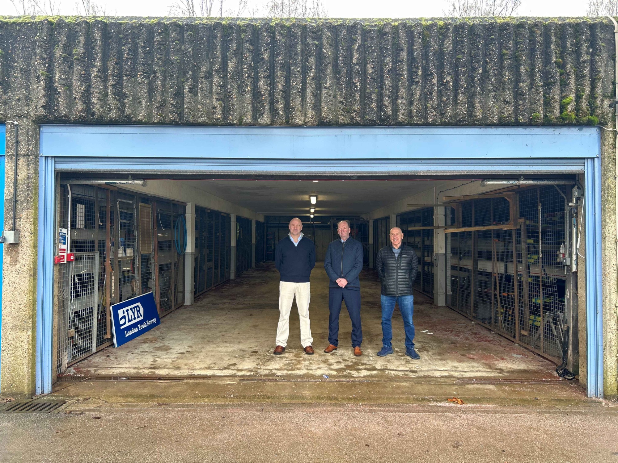 Partners gather in the new Redhill boat bay at Holme Pierrepont Country Park