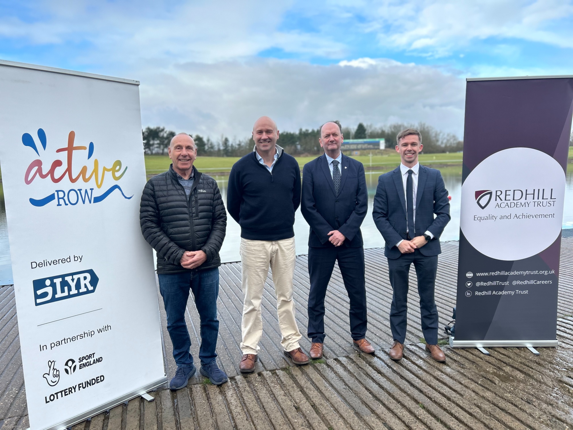 Redhill Rowing Launch - partners gather at Holme Pierrepont Country Park