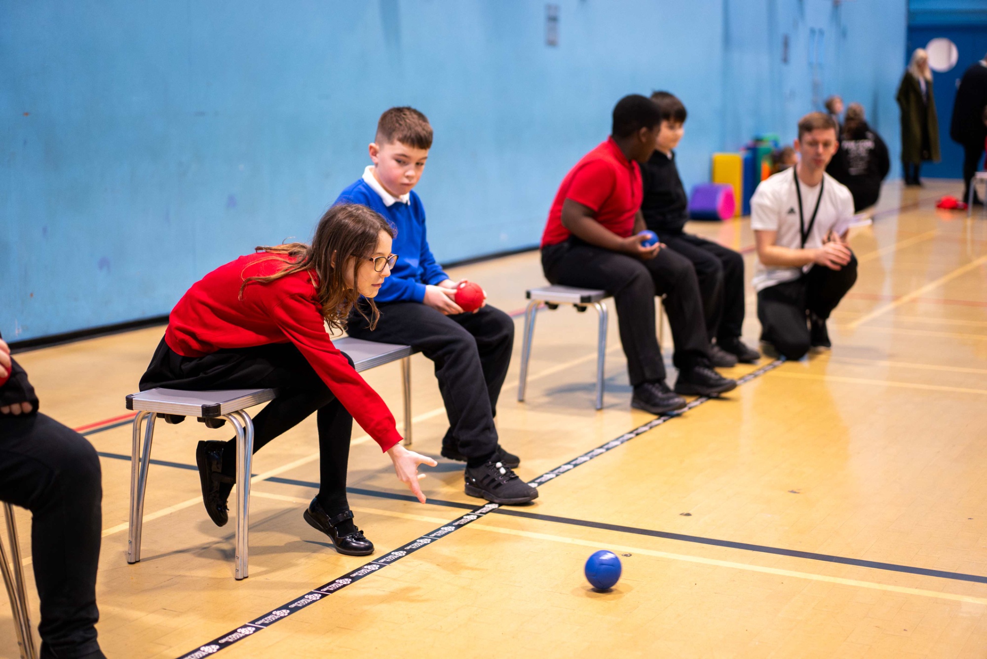 Redhill Trust students play Boccia