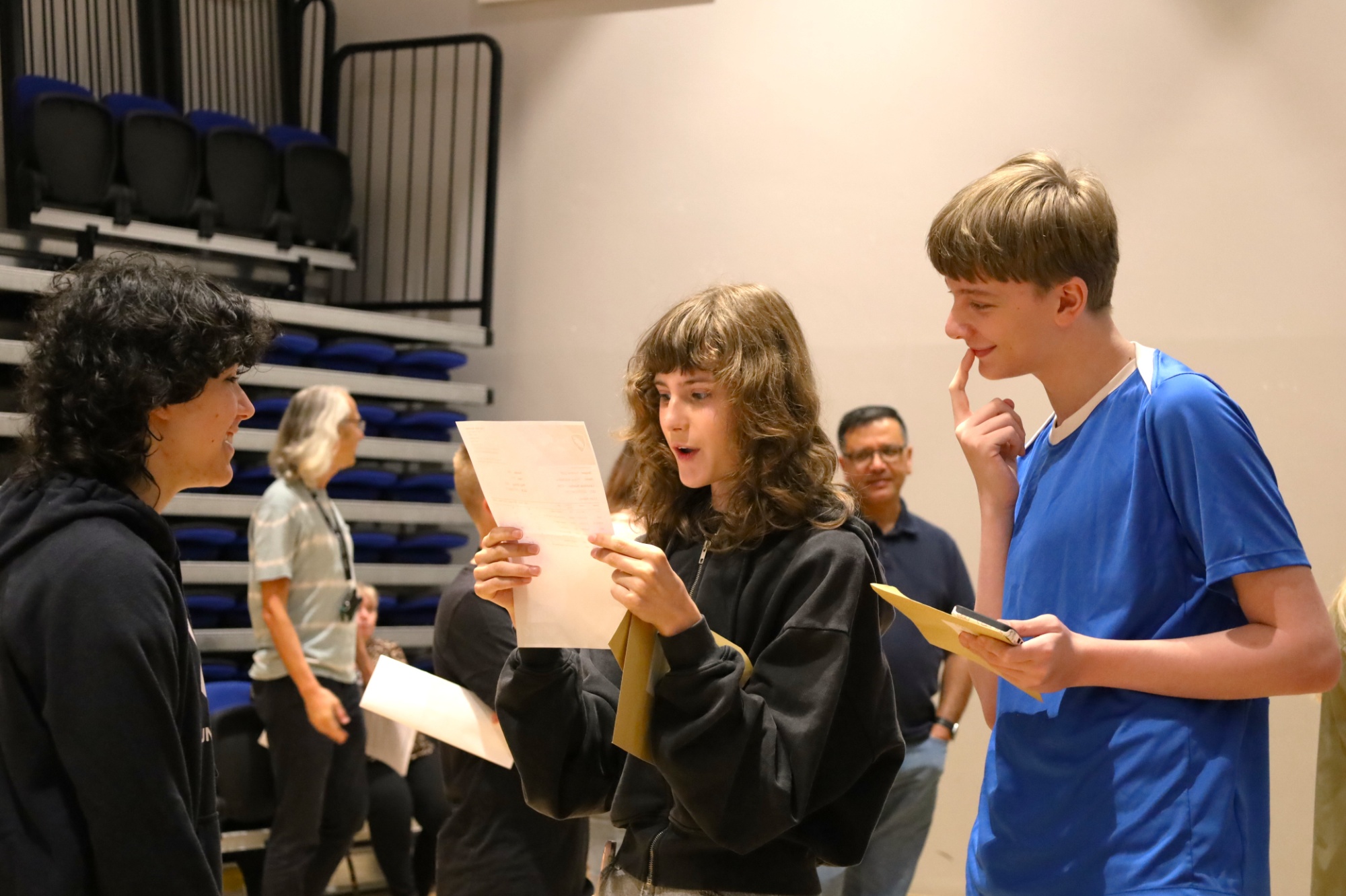 Jacob collects GCSE results at Park Vale Academy