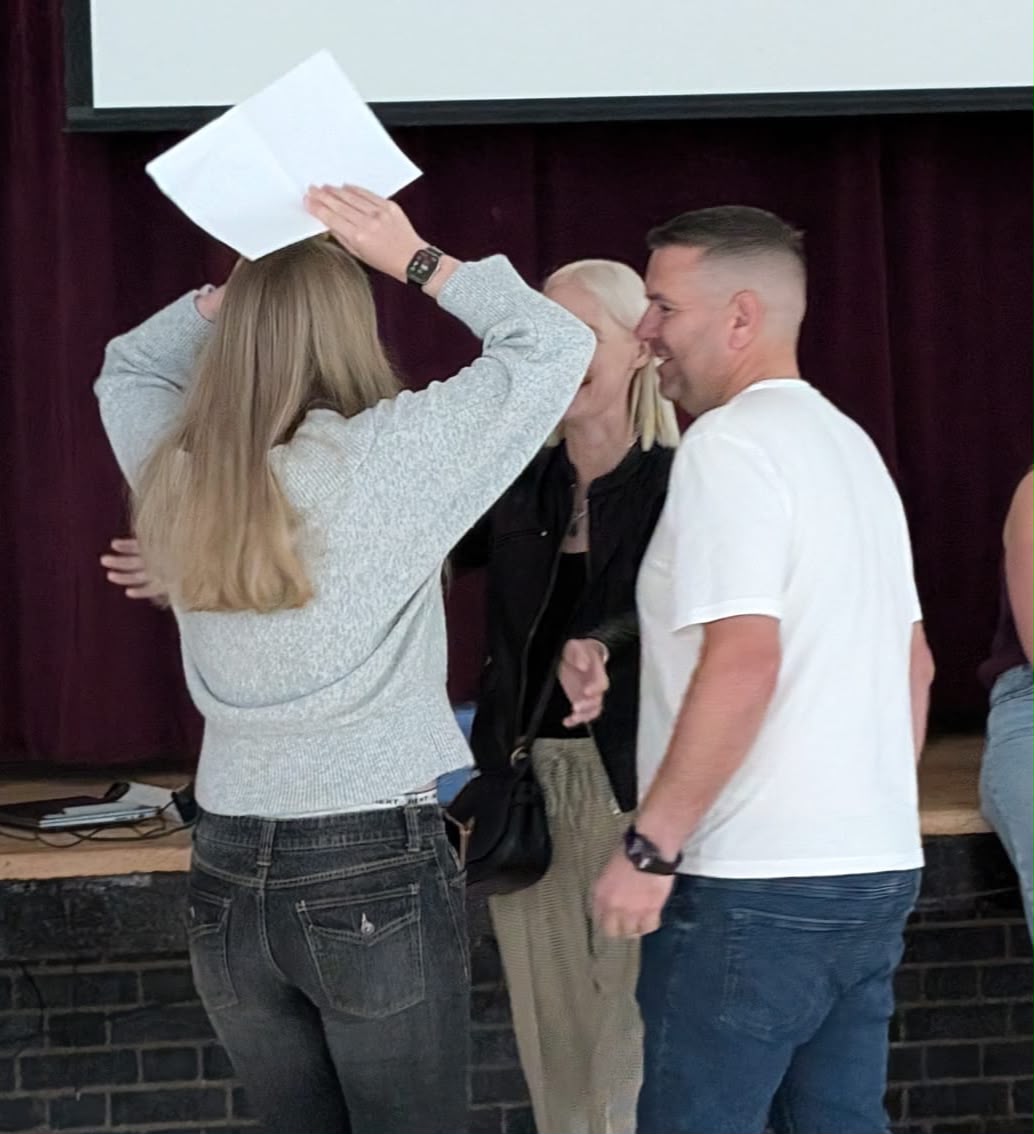 GCSE celebrations at Colonel Frank Seely Academy